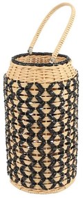 Φανάρι LAF104 Rattan 22X39cm Beige-Black Espiel Rattan