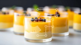 Σετ των 2 Intra Συλλεκτικό Ξύλινο Παζλ Plywood 4mm - Διάφορα επιδόρπια σε μικρά ποτήρια Σε Ξύλινο Κουτί - Διαστάσεις: 10x10 cm – 25 κομμάτια