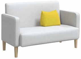 vidaXL Μαξιλάρι Πλάτης Απαλό Κίτρινο 45 x 20 x 35 εκ. ύφασμα