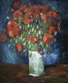 Αναπαραγωγή Vase with Poppies (1886), Vincent van Gogh