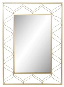 Τοίχο καθρέφτη DKD Home Decor Χρυσό 70,5 x 2 x 98 cm