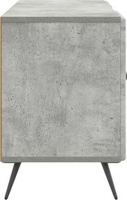 vidaXL Ντουλάπι TV 102 x 34,5 x 50 cm Γκρι Σκυροδέματος