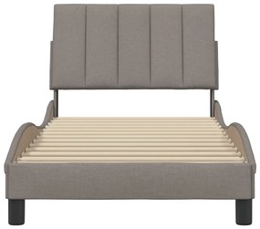 vidaXL Σκελετός Κρεβατιού Χωρίς Στρώμα Taupe 80x200 εκ. Υφασμάτινο