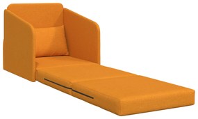 vidaXL Καναπές Κρεβάτι 2 σε 1 Σκούρο Κίτρινο 65x80x83 εκατοστά ύφασμα