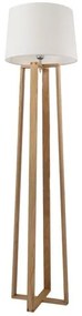 Φωτιστικό Δαπέδου Ξύλινο Tower 01264 White GloboStar Wood