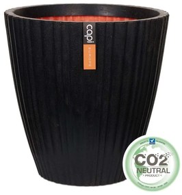 Supergreens Γλάστρα PVC Mαύρη CE 55x55x54 εκ.