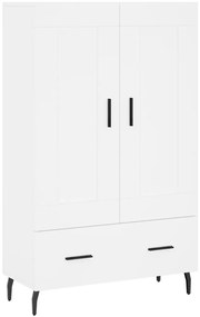vidaXL Ντουλάπα Λευκή 69,5 x 31 x 115 εκ. από Επεξεργασμένο Ξύλο
