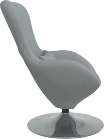 vidaXL Κάθισμα-αυγό Ανοιχτό γκρι 63 x 73 x 90 εκ ύφασμα