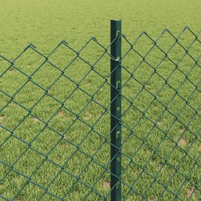 vidaXL Συρματόπλεγμα Περίφραξης με Πάσσαλο 25 x 0,8 m