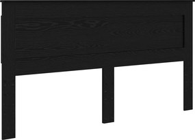 vidaXL Σκελετός Κρεβατιού Μαύρη Δρυς 200 x 200 cm Επεξεργασμένο Ξύλο