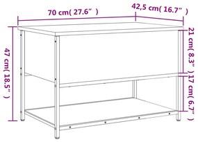 ΠΑΓΚΑΚΙ ΑΠΟΘΗΚΕΥΣΗΣ ΚΑΠΝΙΣΤΗ ΔΡΥΣ 70X42,5X47 ΕΚ. ΑΠΟ ΕΠΕΞ. ΞΥΛΟ 839020