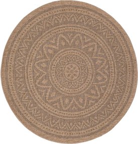 Στρογγυλό Χαλί Καλοκαιρινό (Φ200) Royal Carpet Avanos 8871 Black