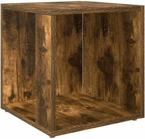 vidaXL Τραπέζι Βοηθητικό Καπνιστή Δρυς 33x33x34,5 εκ. Επεξεργ. Ξύλο