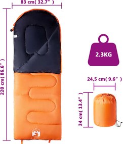 vidaXL Υπνόσακος Ενηλίκων για Κάμπινγκ 3-4 Εποχές