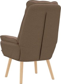 vidaXL Πολυθρόνα Καφέ 69 x 74 x 93 εκ. Πολυεστέρας και Κόντρα Πλακέ