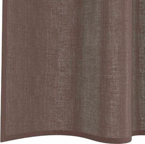 vidaXL Κουρτίνες Voile με τσέπες ράβδου 2 τεμάχια Καφέ