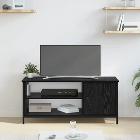 vidaXL Ντουλάπι TV Μαύρη δρυς 100 x 40 x 45 cm Επεξεργασμένο ξύλο