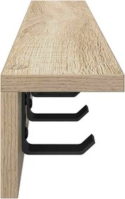 vidaXL Τοίχου Κρεμάστρα Δρύς Sonoma 60 x 10,5 x 10,5 εκ