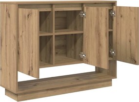 vidaXL Πλαϊνό γραφείο Artisan Oak 97 x 29 x 75 εκ. Επεξεργασμένο ξύλο