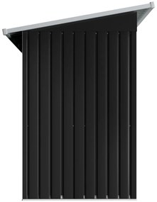 vidaXL Αποθήκη Κήπου Ανθρακί Ατσάλινη