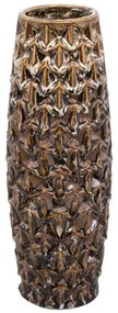 Βάζο 023-124-125 12x35cm Yellow Ceramic