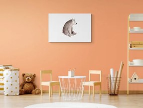 Εικόνα αρκουδάκι σε απαλά χρώματα - 120x80