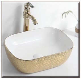 ELEGAN-6 465*340*135 ΝΙΠΤΗΡΑΣ WHITE-GOLD PATTERN-83-8417