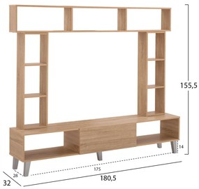 ΣΥΝΘΕΣΗ ΤΗΛΕΟΡΑΣΗΣ CHARLIZE SONAMA HM2253.02 180,5x32x155,5 εκ. - HM2253.02