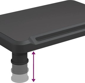 vidaXL Βάση Οθόνης Μαύρη 38 x 24 x 10,5 εκ.
