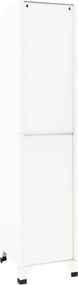 vidaXL Φοριαμός Λευκός 38 x 45 x 180 εκ. Ατσάλινος