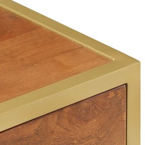vidaXL Κομοδίνο 40 x 35 x 50 εκ. από Μασίφ Ξύλο Μάνγκο