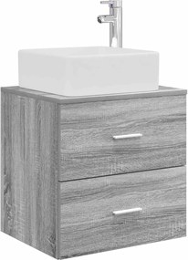 vidaXL Σετ Επίπλων Μπάνιου 5 pcs Γκρι Sonoma