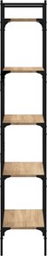 vidaXL Βιβλιοθήκη 5 Επιπέδων Sonoma Δρυς 56x31,5x174 εκ. Επεξ. Ξύλο
