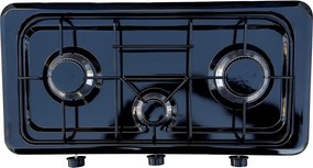 ROYAL OC-38 BLACK Εστία Υγραερίου Με 3 Μάτια