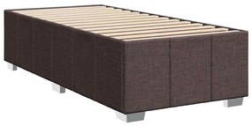 ΚΡΕΒΑΤΙ BOXSPRING ΜΕ ΣΤΡΩΜΑ ΣΚΟΥΡΟ ΚΑΦΕ 90X200 ΕΚ. ΥΦΑΣΜΑΤΙΝΟ 3289254