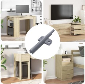 vidaXL Μαλακή κλειδαριά 1161 τεμ. Γκρι 125 x 47 x 15 mm PP