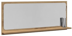 vidaXL Καθρέφτης μπάνιου  Artisian Oak 90x10,5x37 εκ. Φτιαγμένος από επεξεργασμένο ξύλο