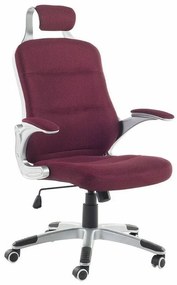 Καρέκλα γραφείου Berwyn 987, Μπορντώ, 110x68x68cm, 17 kg, Με μπράτσα, Με ρόδες, Μηχανισμός καρέκλας: Κλίση | Epipla1.gr