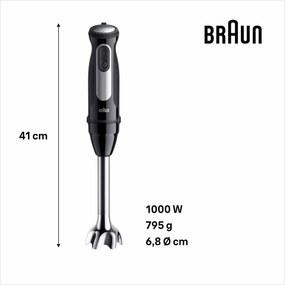 Μίξερ Χειρός Braun MULTIQUICK 5 PRO MQ 55236 Μαύρο 1000 W