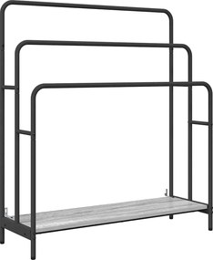 vidaXL Ράφι Ρούχων με ράφι Γκρίζο Σονομα 90 x 30 x 100,5 εκ.