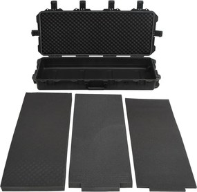 vidaXL Θήκη Πτήσης Φορητή Μαύρη 100,5x42x17 εκ. από Πολυπροπυλένιο