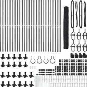 vidaXL Στύλος Περιφράξεων Γκρι 50 x 1,2 μ (δίχτυ 50 χλστ)