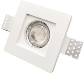 Γύψινο Σποτ Χωνευτό Οροφής 1XGU10 X0005 Λευκό Inlight-Χ0005-Λευκό Χ0005