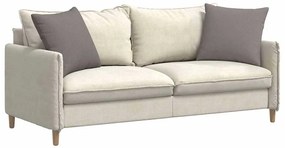 vidaXL Μαξιλάρι Καναπέ 2 pcs Taupe 50 x 50 cm ύφασμα