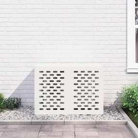 vidaXL Κάλυμμα κλιματιστικού Λευκό 100 x 50 x 70 cm Ατσάλι