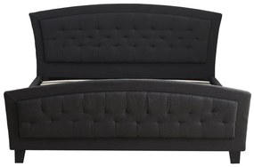 Κρεβάτι Camaro pakoworld ύφασμα σε ανθρακί απόχρωση160x200εκ