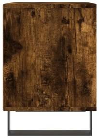 vidaXL Κομοδίνο Καπνιστή Δρυς 40 x 35 x 50 εκ. από Επεξεργ. Ξύλο