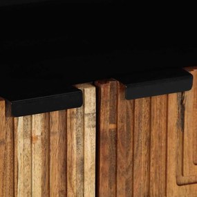 vidaXL Πλαϊνό γραφείο με ράφι Καφέ 60 x 33 x 75 cm Μασίφ ξύλο ακακίας