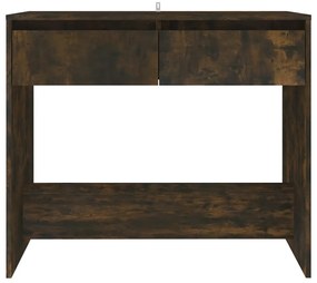 vidaXL Τραπέζι Κονσόλα Καπνιστή Δρυς 89x41x76,5 εκ. Επεξεργασμένο Ξύλο