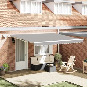 vidaXL Σκηνίτσα Αναδιπλούμενη with 400 x 350 εκ Ανοιχτό γκρι